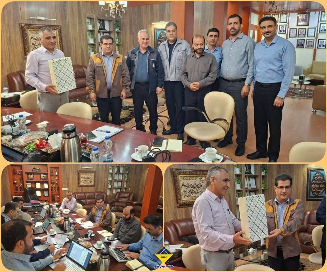 تجلیل از واحد برتر شرکت سیمان شرق از نظر نظام ارزیابی GMRهلدینگ سیمان غدیر